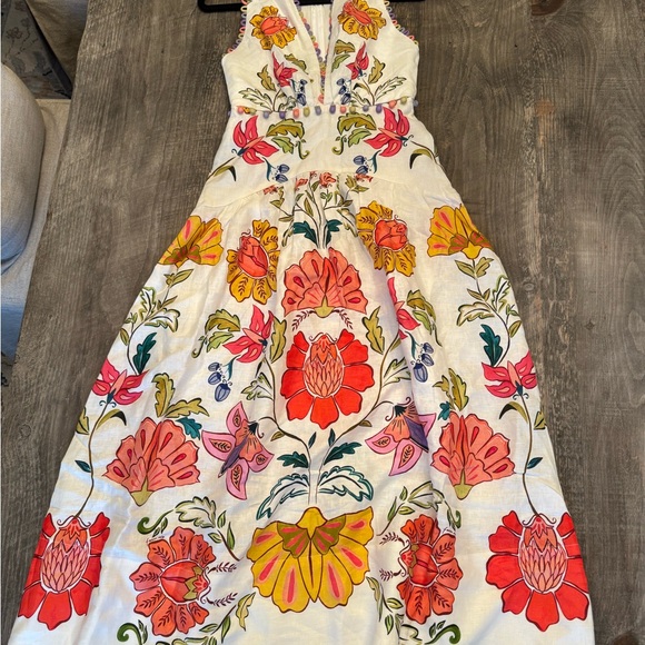 FARM Rio | Dresses | Farm Rio Offwhite Floral Insects Euroflax Premium ...